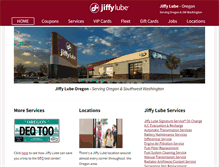 Tablet Screenshot of jiffylubeoregon.com